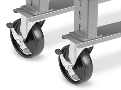 Roulettes pour tables d'emballage