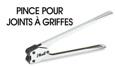 Pince à sertir pour feuillard de cerclage en polypropylène