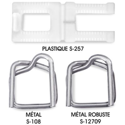 Boucles pour feuillard en polypropylène