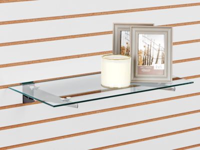 Slatwall Glass Shelves