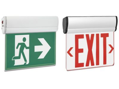 Edge-Lit Acrylic Hard-Wired Exit Signs