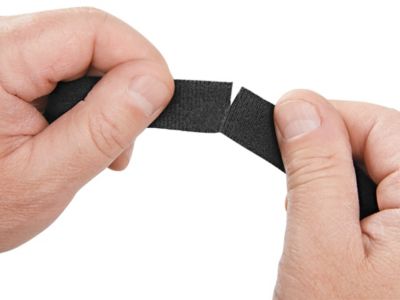 Velcro® Brand Perforated Straps - 3/4 x 6, Black S-23592 - Uline