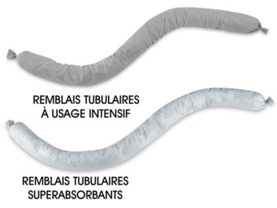 Remblais tubulaires absorbants universels