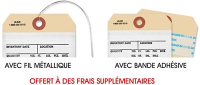 Étiquettes d'inventaire