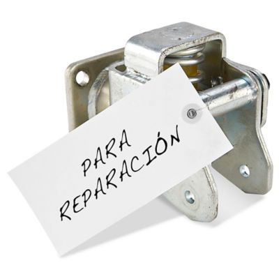 Uline Tyvek<sup>®</sup> Etiquetas Colgantes Blancas