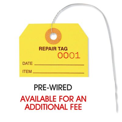 Pre-Wired Repair Tags