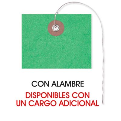 Etiquetas Colgantes Tyvek con Alambre