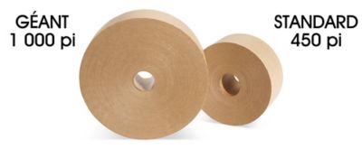 Rouleaux format géant et standard de ruban adhésif en kraft