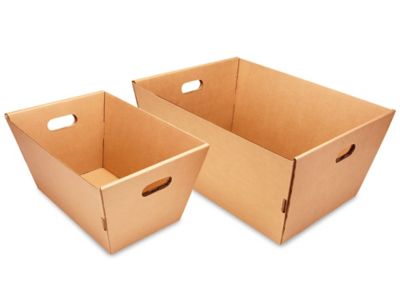 Corrugated on sale cardboard totes