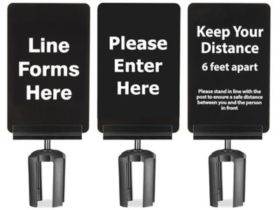 Crowd Control Signs in Stock - Uline