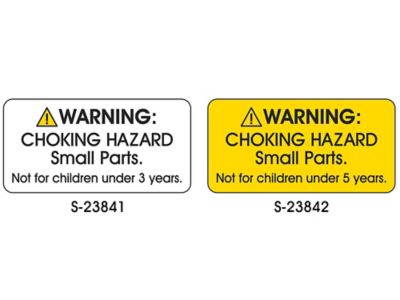 choking hazard warning label requirements