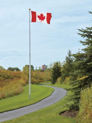 Mât de drapeau télescopique en Stock - ULINE.ca