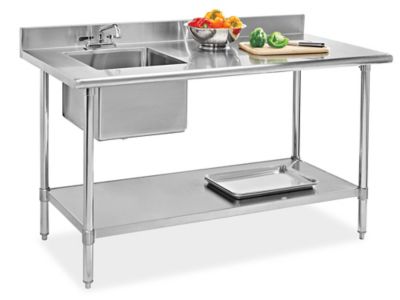 Worktables with Sink in Stock ULINE.ca
