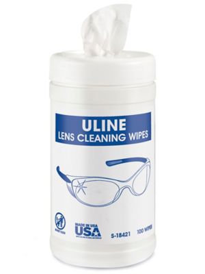 Uline Pop-Up Lens Cleaning Wipes