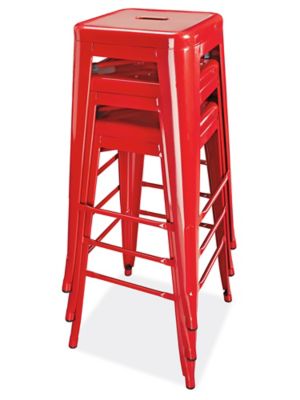 Shop Stool - Metal with Adjustable Legs - ULINE - H-2506