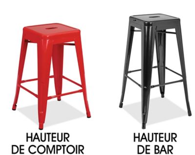 Tabourets en métal industriels