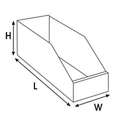 Stackable Bin Dividers - 18 x 9 - Carton of 6 - ULINE - S-14454D