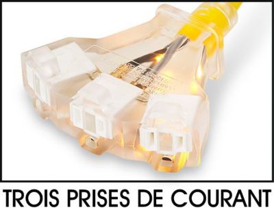 Trois prises de courant