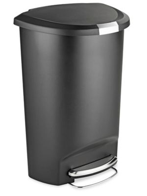 simplehuman Stainless Steel Office Trash Can - 5 Gallon Recycling - ULINE - H-8664