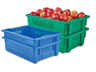 Heavy-Duty Stack and Nest Containers - 24 x 15 x 8, Red S-19473R - Uline