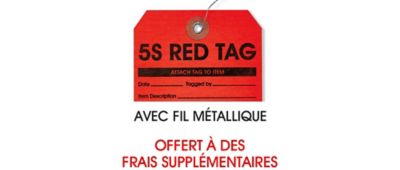 Étiquettes avec fil métallique préfixé