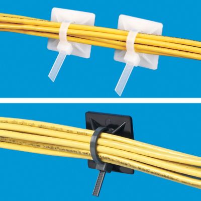 Fixation Plastique Auto-Adhésif Attache Cable Cable Bases Type 30 pc