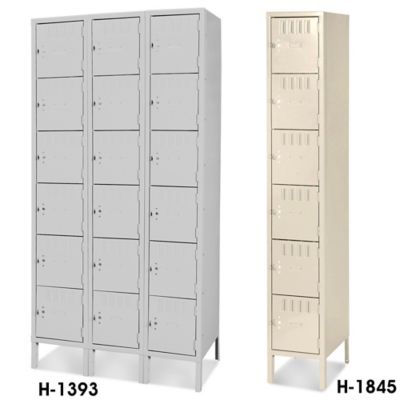Uline Six Tier Steel Lockers in Stock ULINE.ca