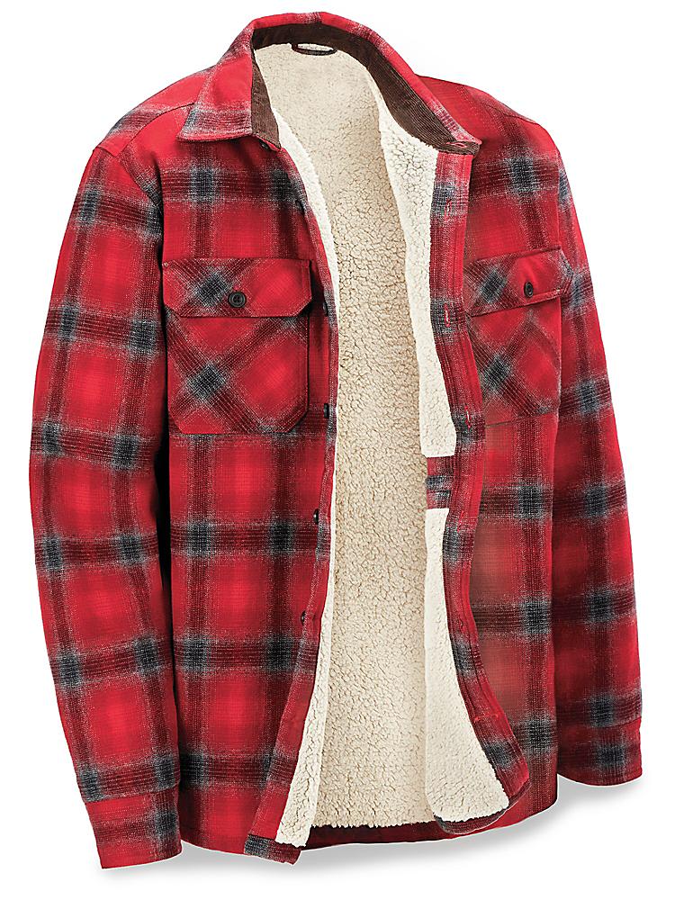 Flannel Shirt Jacket in Stock - ULINE