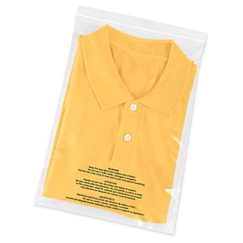 Reclosable Suffocation Warning Bags