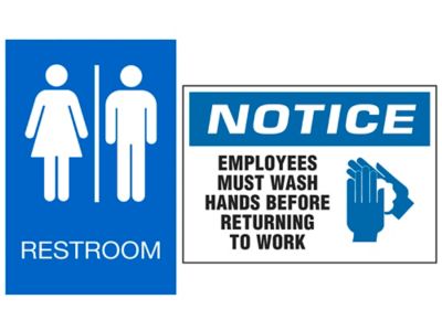 Restroom Signs in Stock - ULINE