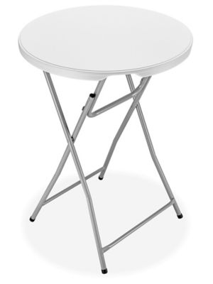 Mesa alta «Plegable I» blanco, 700 mm, sin orificio para sombrilla  comprar en línea