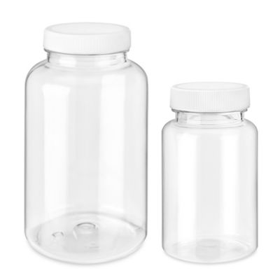 Clear Boston Round Glass Bottles - 6 oz - ULINE - Case of 24 - S-24698