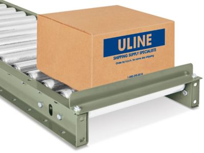 Gravity Roller Conveyor Fixed End Stops in Stock - ULINE