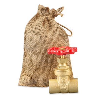 Sacs en toile de jute avec cordon
