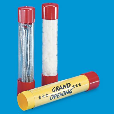 clear plastic tubes with caps