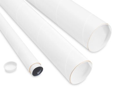 White Mailing Tubes - 5 x 50 - ULINE - ct of 240 - S-17807