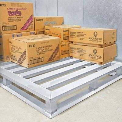 Aluminum Pallets, Aluminum Skids in Stock - ULINE