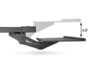  DYHYH3 Plataformas ergonómicas de cajones para teclado, bandeja  para teclado debajo del escritorio, altura ajustable, rodamientos de bolas  de metal, ahorra espacio, alivia la fatiga muscular, bandeja extraíble  debajo del escritorio