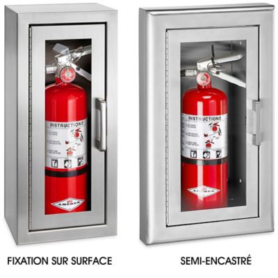 Armoires en acier inoxydable pour extincteur