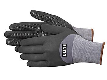 Uline CoolFlex<sup>&trade;</sup> Ultra <b><sup class='numeratorpage'>3</sup>&#8260;<sub class='denominatorpage'>4</sub></b> Micro-Foam Nitrile Coated Gloves
