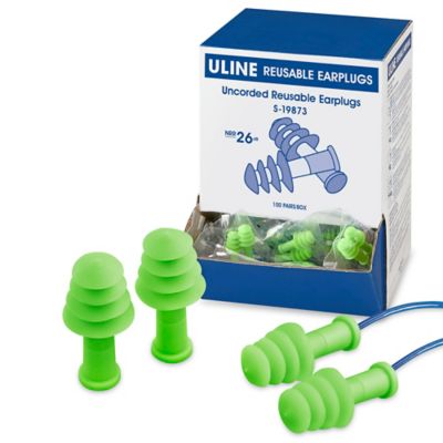 Uline Reusable Earplugs in Stock - ULINE