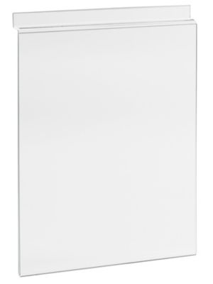 Supports d'affiche en acrylique pour panneaux rainurés
