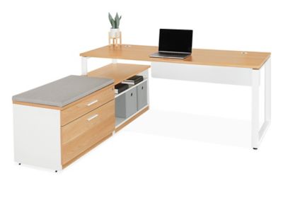Designer Storage LDesk in Stock ULINE