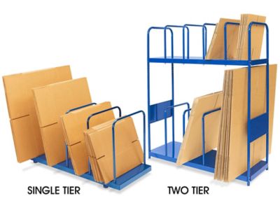 Double Level Corrugated Cardboard Carton Box Storage Stand / Organizer /  Rack