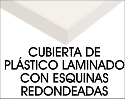 Cubierta de Plástico Laminado con Esquinas Redondeadas