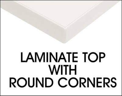 Laminate Top With Rounded Corners