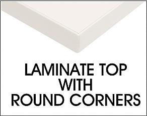 Laminate Top With Rounded Corners