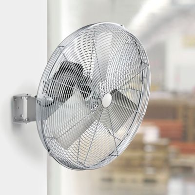 Ventilador de pared de 20 pulgadas con ventilador oscilante de 120°,  ventilador de pared con 3 velocidades, ventilador industrial con 7000 CFM