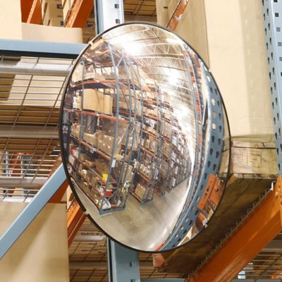Convex Round Mirrors - Indoor Use - 30 - Industrial Acrylic - Lightweight  - Eliminate Blind Spots