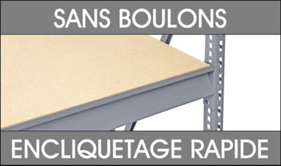 Encliquetage rapide sans boulons